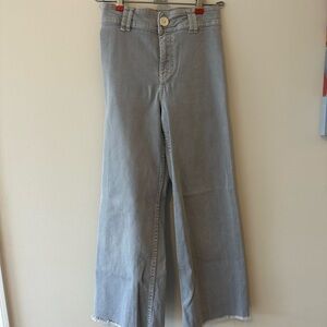Zara kids Gray Wide-Leg Jeans